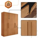 Ver imagem 5 de Guarda Roupa Solteiro Hera 4 Portas Mdf Rufato