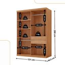 Ver imagem 3 de Guarda Roupa Solteiro Hera 4 Portas Mdf Rufato