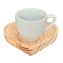 Ver imagem 4 de Jogo 6 Xícaras Café Expresso 75ml Porcelana C/ Pires Coração