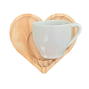 Ver imagem 3 de Jogo 6 Xícaras Café Expresso 75ml Porcelana C/ Pires Coração