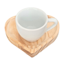 Jogo 6 Xícaras Café Expresso 75ml Porcelana C/ Pires Coração - 7
