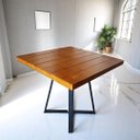 Ver imagem 1 de Mesa de Jantar Madeira Maciça Quadrada 80x80
