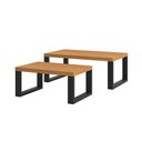 Ver imagem 2 de Kit Mesas de Centro Industrial 100% Mdf Dalla Costa