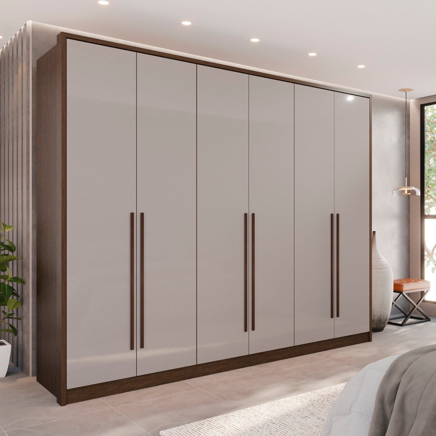 Guarda-roupa 6 Portas 6 Gavetas Anápolis 100% MDF | MadeiraMadeira