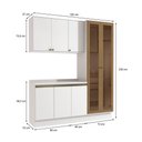 Ver imagem 3 de Armário de Cozinha Compacta 100% Mdf 192cm Branco Celeste Kappesberg
