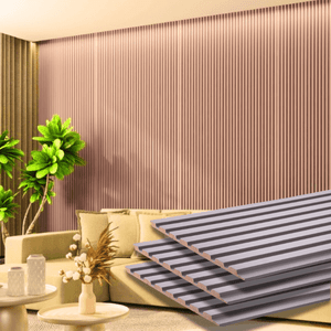 Painel Ripado Frieze Cinza 2750 X 455 X 9mm
