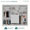 Guarda-roupa 6 Portas 1 Gaveta Anápolis Ripado 100% Mdf - 4