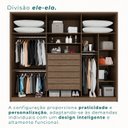Ver imagem 5 de Guarda-roupa 6 Portas 1 Gaveta Anápolis Ripado 100% Mdf