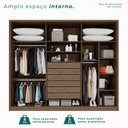 Ver imagem 4 de Guarda-roupa 6 Portas 1 Gaveta Anápolis Ripado 100% Mdf