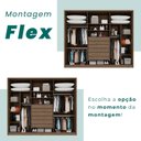 Ver imagem 6 de Guarda-roupa 6 Portas 1 Gaveta Anápolis Ripado 100% Mdf
