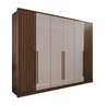 Guarda-roupa 6 Portas 1 Gaveta Anápolis Ripado 100% Mdf - 2