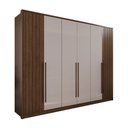 Ver imagem 2 de Guarda-roupa 6 Portas 1 Gaveta Anápolis Ripado 100% Mdf
