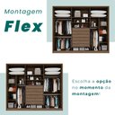 Ver imagem 6 de Guarda-roupa 6 Portas 1 Gaveta Anápolis Ripado 100% Mdf