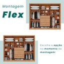 Ver imagem 6 de Guarda-roupa 6 Portas 1 Gaveta Anápolis Ripado 100% Mdf