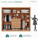 Ver imagem 4 de Guarda-roupa 6 Portas 1 Gaveta Anápolis Ripado 100% Mdf
