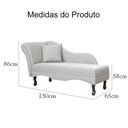 Ver imagem 6 de Divã Recamier Olivia Linho 150cm Lado Esquerdo