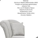 Ver imagem 2 de Divã Recamier Olivia Linho 150cm Lado Esquerdo