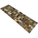 Ver imagem 2 de Tapete Couro de Boi Marrom Light 0,60x2,00 S/b Pç 10x10cm