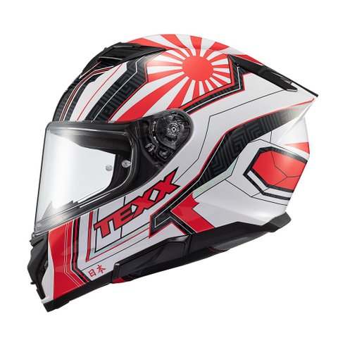 Capacete Texx Fechado Kaiman Flag Japao Bril 64