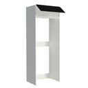 Ver imagem 5 de Porta Geladeira Armário de Cozinha 1 Porta Basculante Branco/Preto Agata Madesa