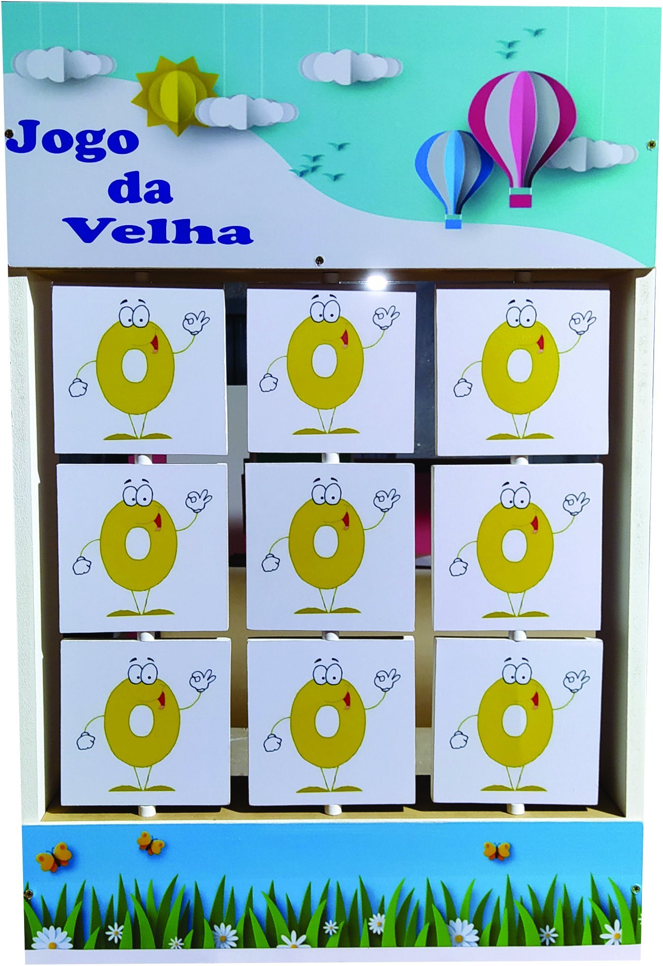 Jogo Da Velha Brinquedo Infantil Educacional em MDF - Números