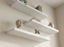 Ver imagem 3 de Kit 3 Prateleiras Branca Mdp 60x20 + 40x20 + 80x20 com Suporte