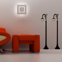 Ver imagem 1 de Adesivo de Parede Decorativo Sala Luminária Curvada