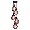 Ver imagem 4 de Luminária Teto Lustre Pendente Balcão Cozinha Sala 5 Chile Cor:chocolate