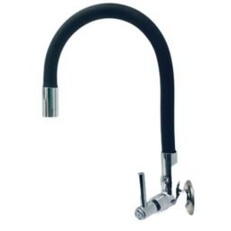 Torneira Para Cozinha 3/4 Parede Color Preta C-34 1/4 Metal - 1