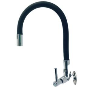 Torneira Para Cozinha 3/4 Parede Color Preta C-34 1/4 Metal