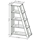 Ver imagem 4 de Estante para Livros Star 5 Prateleiras Olmo - Artany Móveis