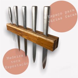 Suporte para Facas de Parede em Madeira Teca - Le Requena - 4