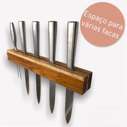 Suporte para Facas de Parede em Madeira Teca - Le Requena - 3