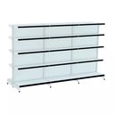 Ver imagem 1 de Gondola Centro 170 Fit Ate 3 Metros Branco 30 Bandeja Pe Preto