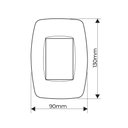 Ver imagem 2 de Tomada Tripla Fame Elegance 2p+t 20a com Placa 4x2 Branco