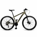 Ver imagem 1 de Bicicleta Aro 29 Cripto 24 Marchas Shimano Freios Hidraulico - 21" Verde Militar-preto