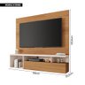 Painel para Tv até 55 Polegadas Marrom Black Caemmun - 7