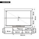 Ver mais imagens de Painel para Tv até 55 Polegadas Marrom Black Caemmun