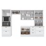 Cozinha Modulada Americana 5 Peças com Cristaleira Branco Hp – Henn - 2