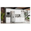 Ver imagem 3 de Cozinha Modulada Americana 5 Peças com Cristaleira Branco Hp – Henn