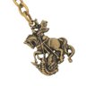 Chaveiro Medalha de São Jorge em Metal Ouro Velho Presente - 2