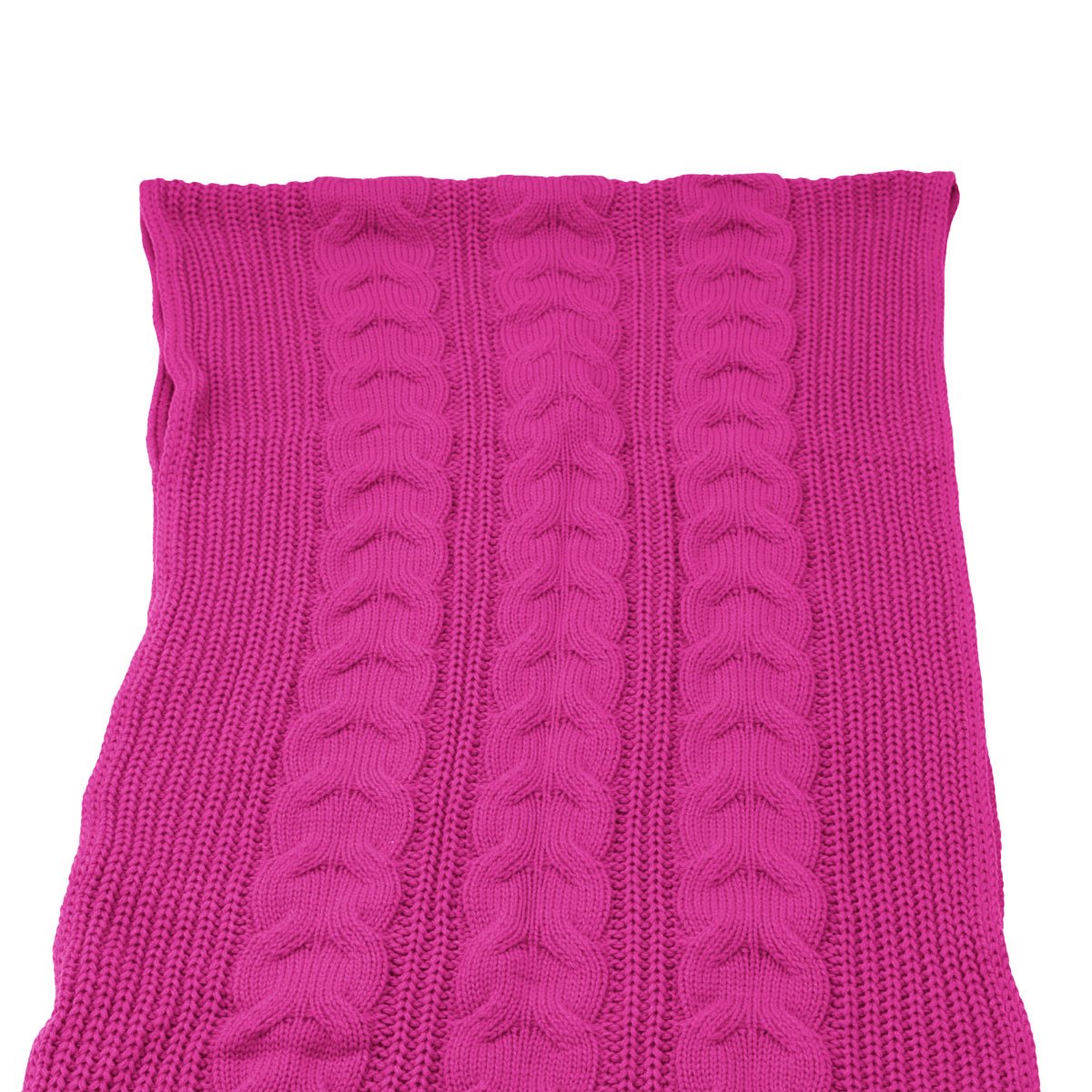 Peseira de tricot cama Queen 60 x 220cm tressage Rosa Pink - 6