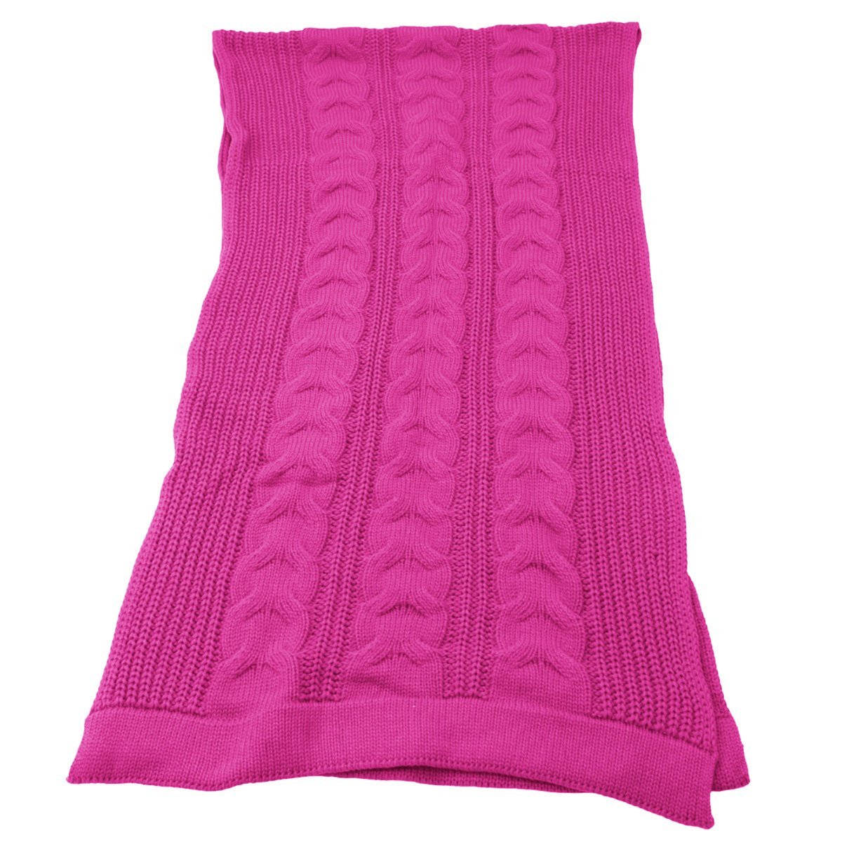 Peseira de tricot cama Queen 60 x 220cm tressage Rosa Pink - 1