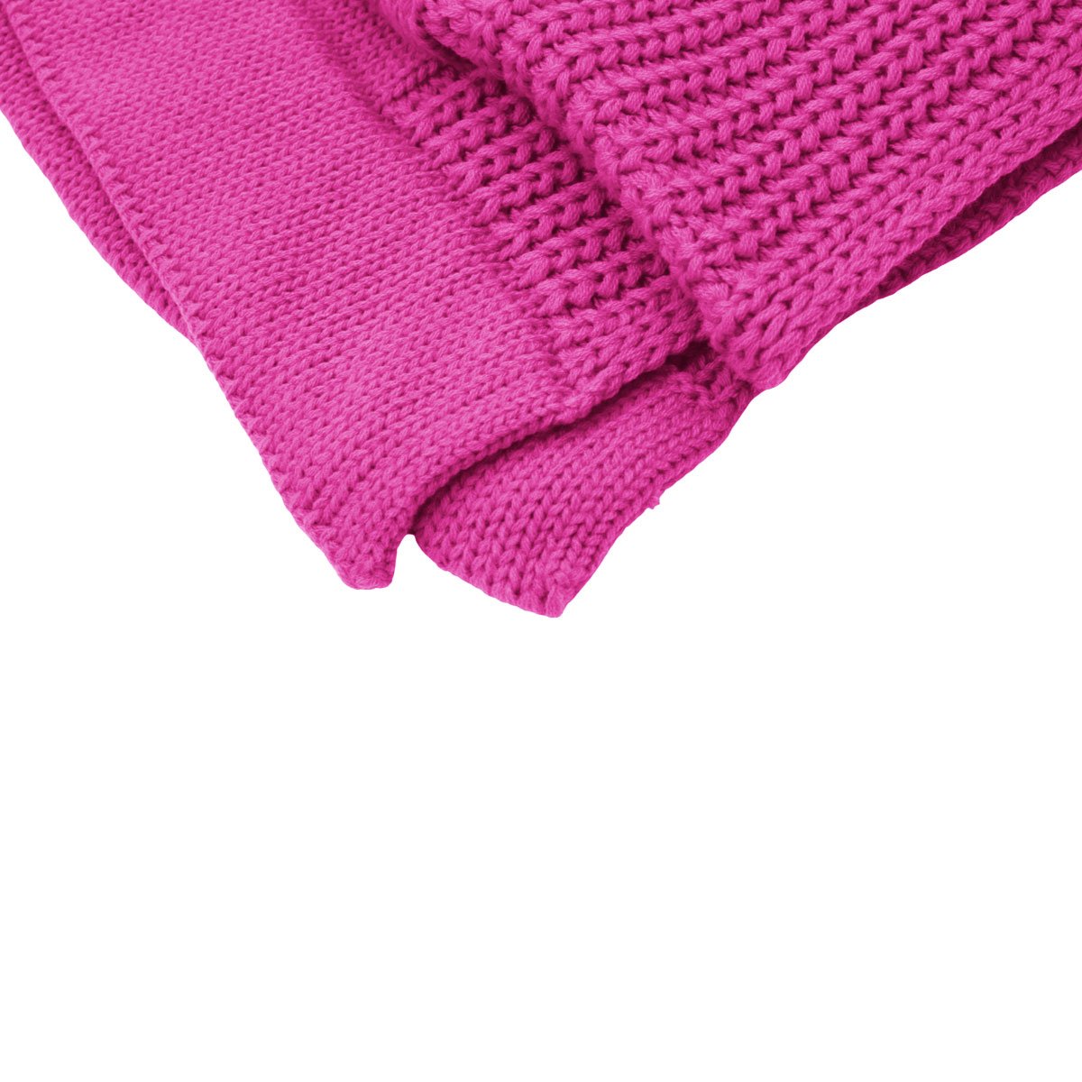 Peseira de tricot cama Queen 60 x 220cm tressage Rosa Pink - 5