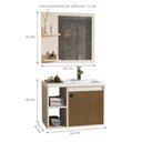 Ver imagem 5 de Conjunto Gabinete com Cuba e Espelheira Juárez Pérola/ripado