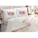 Ver imagem 3 de Kit Coberdrom Micropercal e Sherpa Patchwork Queen Size 03 Pçs