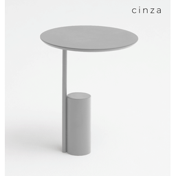 Mesa de Apoio Pistão - Tampo Laca - Base Aço Carbono - Altura 50cm - 1