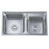 Pia Dupla de Cozinha Inox 68x39x20 Belcca Pcd201-01 - 3