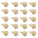 Ver imagem 1 de Kit 20 Puxadores de Madeira Redondos para Móveis Gavetas Armários Modelo Luna