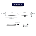 Ver imagem 3 de Chuveiro Piscina Frio Completo 8 com Registro Durin Branco